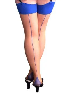 What Katie Did Nahtnylons Haut Mit Blauer Naht