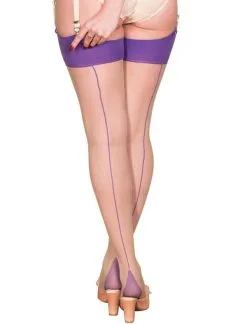 What Katie Did Nahtnylons Haut Mit Lila Naht