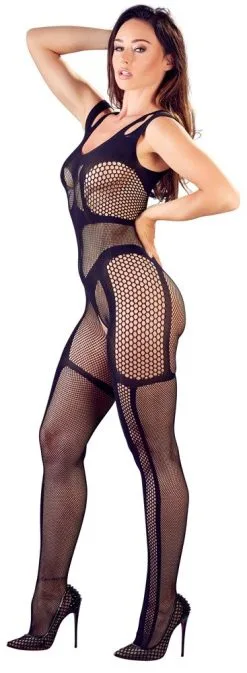 Netz-Catsuit Ouvert