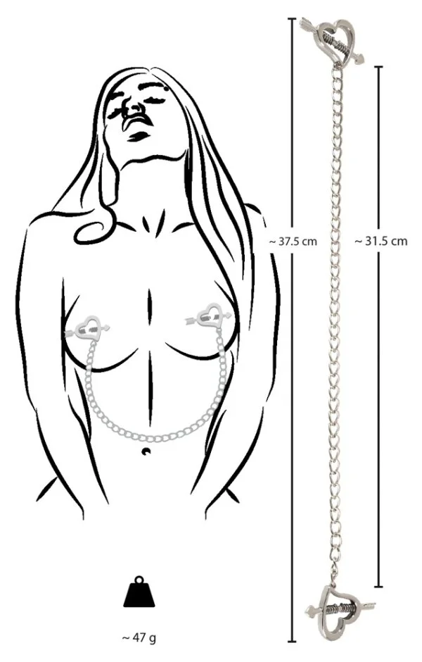 Nippelklemmen In Herz-mit-Pfeil-Optik – Bild 6