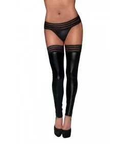 Noir Handmade Wetlook Beinstulpen