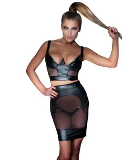 Noir Handmade Wetlook Top