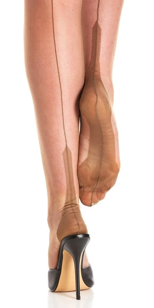 Gio Stockings Nylons Atlanta Heel Bronze – Bild 2