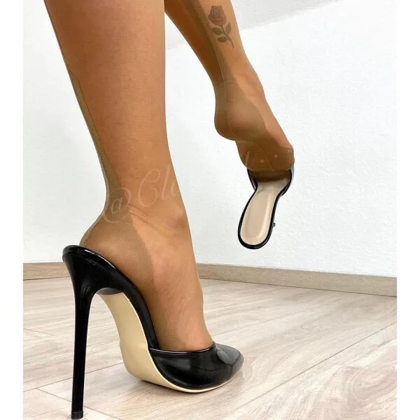 Gio Stockings Nylons Atlanta Heel Bronze – Bild 4