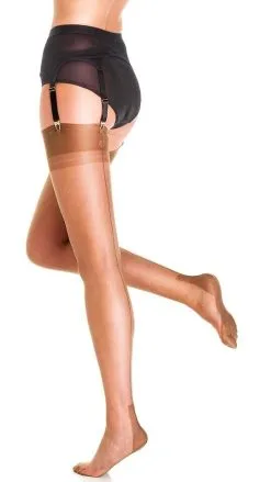 Gio Stockings Nylons Havana-Heel Bronze