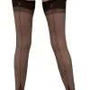 Gio Stockings Nylons Memphis Heel Schwarz