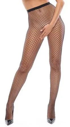 Miss O Ouvert Fishnet-Strumpfhose Schwarz
