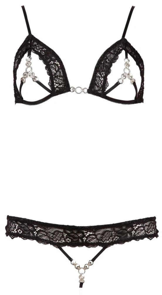 Abierta Fina Ouvert-Set Mit Funkelnden Strasselementen – Bild 3