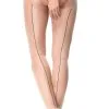Miss O Ouvert-Strumpfhose Haut Mit Schwarzer Naht
