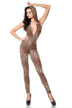 Saresia Overall Mit Kaputze Im Animal Design