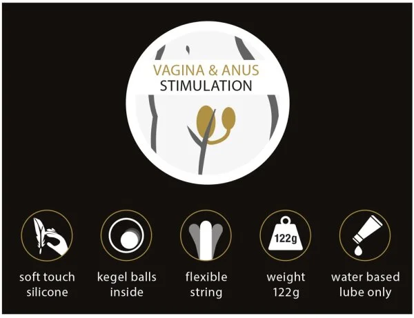 GoGasm Pussy & Ass Balls Schwarz – Bild 6