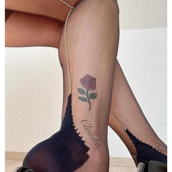Maison Close Retro Nylons Schwarz Mit Goldener Naht – Bild 3