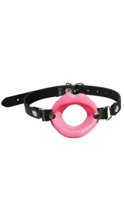 Silikon Lippen-Knebel Pink