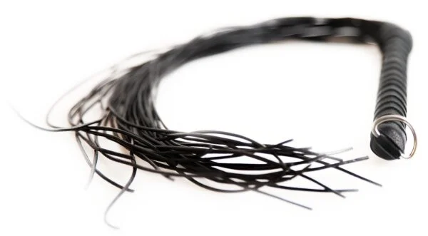 Stilechter Flogger - Komplett Aus Leder – Bild 2