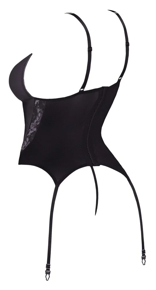 Strapshemd Aus Wetlook Und Spitze – Bild 4