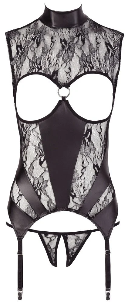 Abierta Fina Strapshemd Plus String Ouvert – Bild 5