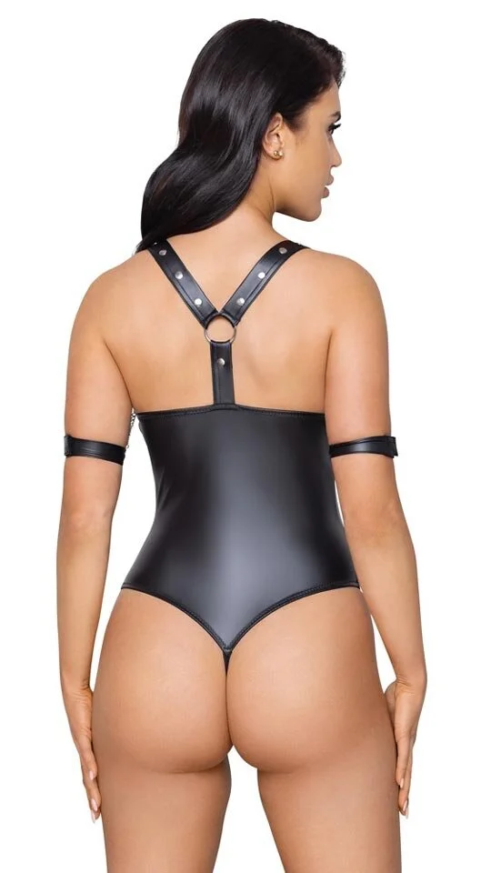 Stringbody Ouvert Im Edlen Wetlook – Bild 2