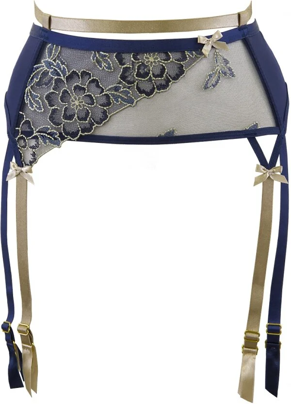 Axami Strumpfhalter Blau-Beige – Bild 3