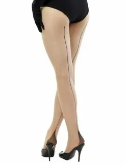 What Katie Did Strumpfhose Haut Mit Schwarzer Naht