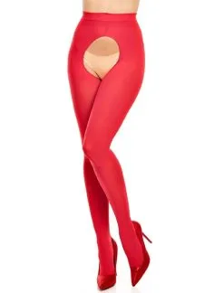 Glamory Strumpfhose Ouvert 60 DEN Rot