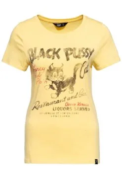 Queen Kerosin T-Shirt Black Pussy Cat