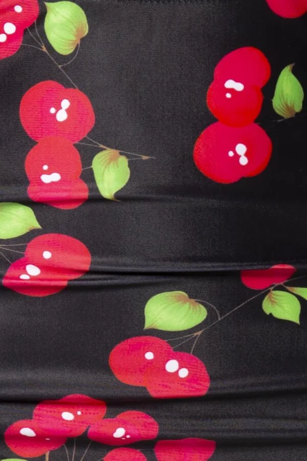 BELSIRA Vintage Badehöschen Schwarz Mit Kirschen-Motiv – Bild 3