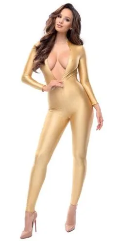 Miss O Wetlook-Bodystocking Gold