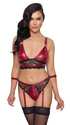 Wetlook Bralette Plus Straps-Slip