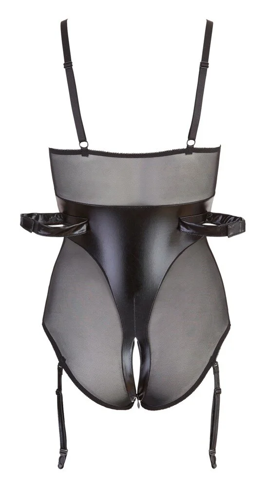 Wetlook Mesh Ouvert Body Mit Fesseln – Bild 6
