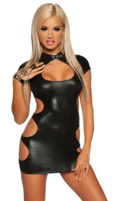 Saresia Wetlook Mini-Kleid