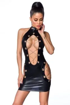 Saresia Wetlook-Minikleid
