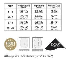 Miss O Wetlook Straps-Strumpfhose Schwarz – Bild 4