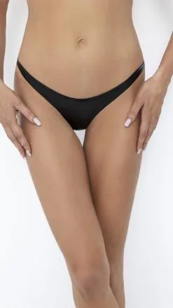 Noir Handmade Wetlook-String In Schlangenhaut-Optik