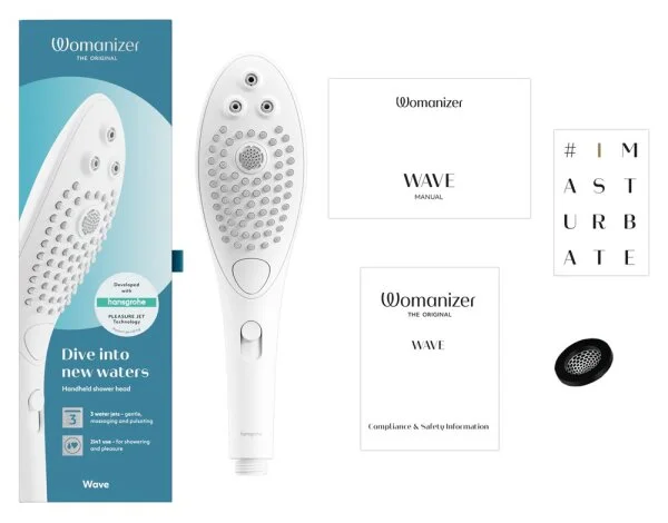 Womanizer THE ORIGINAL Womanizer Duschaufsatz Weiß – Bild 14