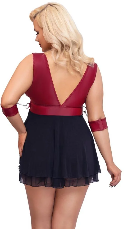 XXL-Babydoll Mit Armfesseln – Bild 2