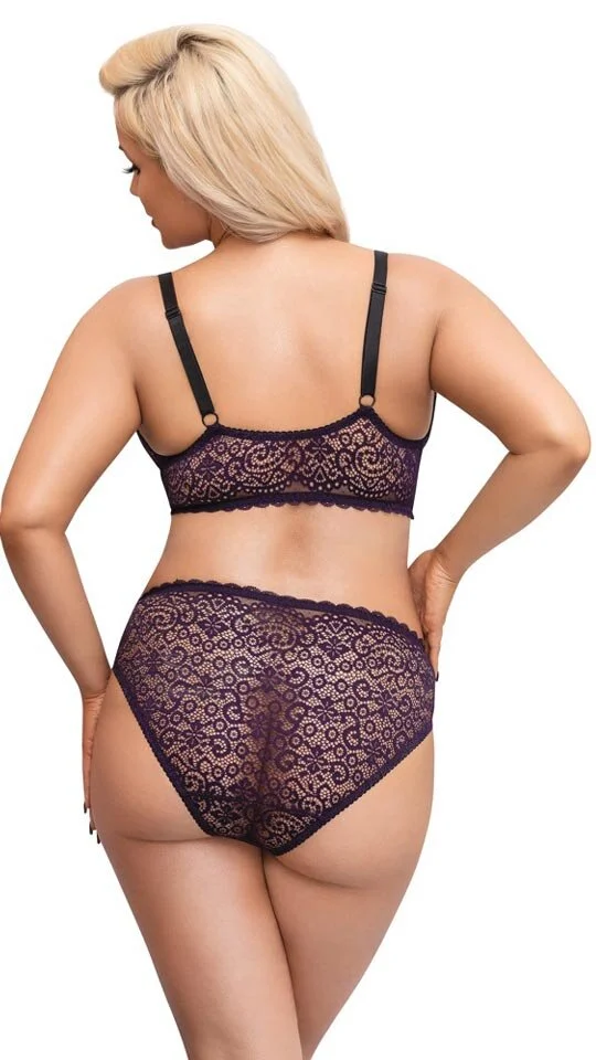 XXL-Bralette & Slip Aus Feiner Spitze – Bild 2