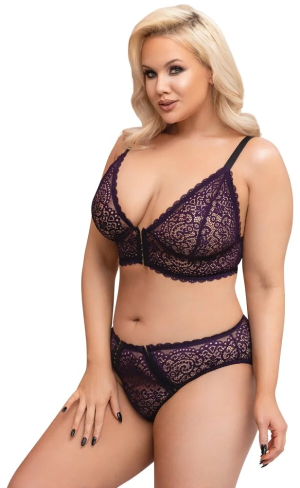 XXL-Bralette & Slip Aus Feiner Spitze – Bild 5