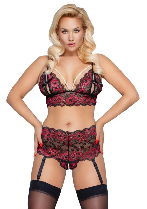 XXL Soft-BH Und Straps-Slip Ouvert