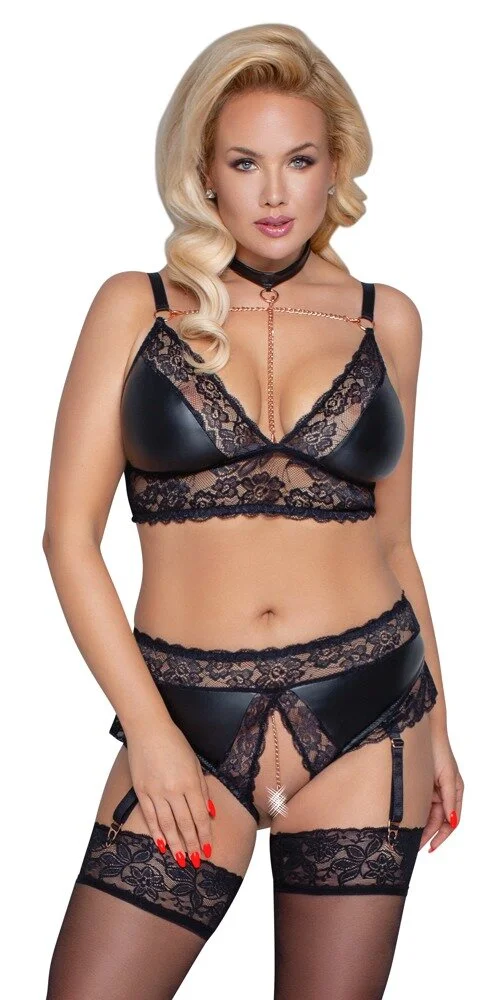 XXL Soft-BH Und Straps-Slip Ouvert – Bild 3